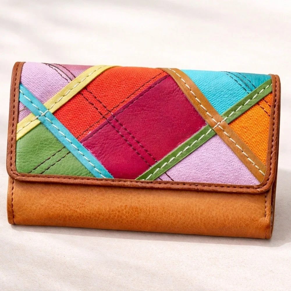 Fossil Multicolor Patchwork Wallet